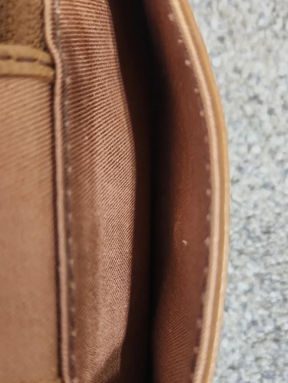 Fossil Madison Zip Around Clutch Wallet in Saddle